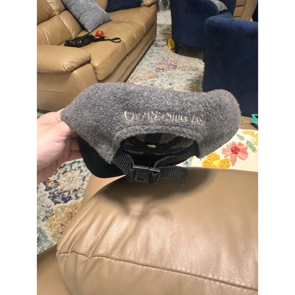 Vintage Orvis USA Gray Wool Felt Strapback Hat Cap Made In USA Embroidered Logo - Picture 8 of 8